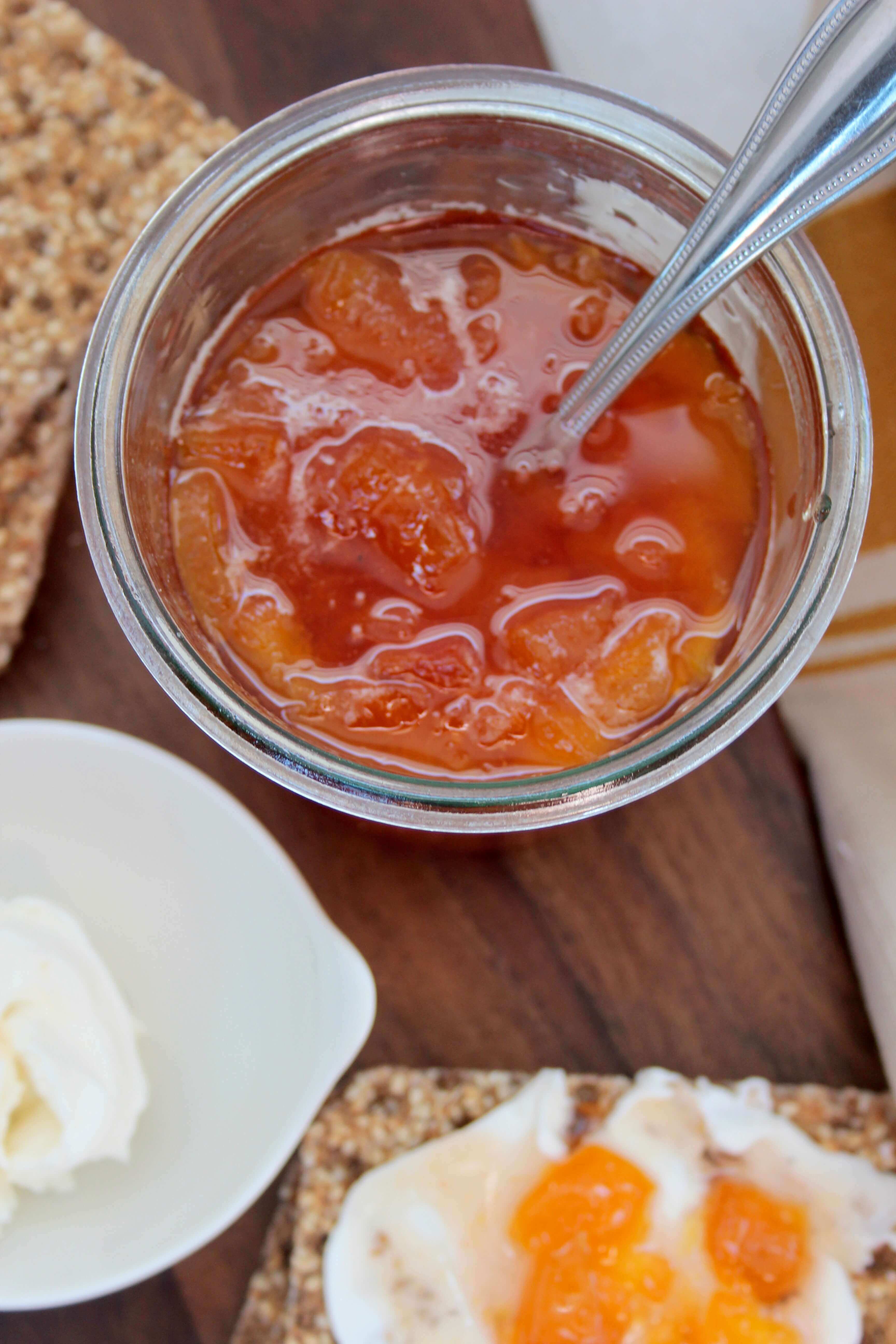 Peach-Ginger Jam - Weekend at the Cottage